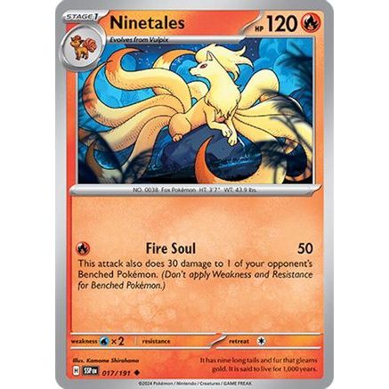 Ninetales 17 - SV08 Surging Sparks Reverse Holofoil
