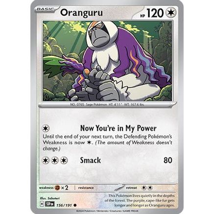 Oranguru 156 - SV08 Surging Sparks Reverse Holofoil