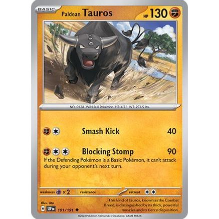 Paldean Tauros - 101/191 101 - SV08 Surging Sparks