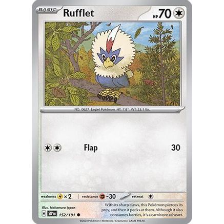 Rufflet 152 - SV08 Surging Sparks Reverse Holofoil