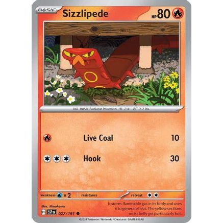 Sizzlipede 27 - SV08 Surging Sparks Reverse Holofoil