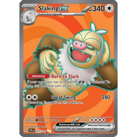Slaking ex - 227/191 227 - SV08 Surging Sparks Holofoil