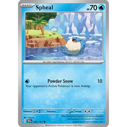 Spheal - 043/191 43 - SV08 Surging Sparks Reverse Holofoil