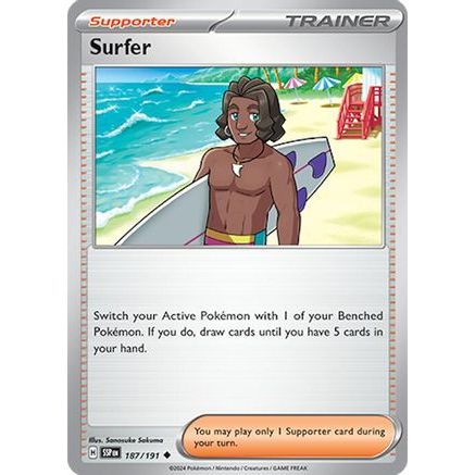 Surfer - 187/191 187 - SV08 Surging Sparks Reverse Holofoil