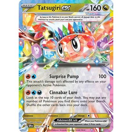 Tatsugiri ex - 142/191 142 - SV08 Surging Sparks Holofoil