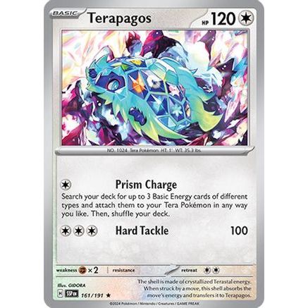 Terapagos 161 - SV08 Surging Sparks Reverse Holofoil