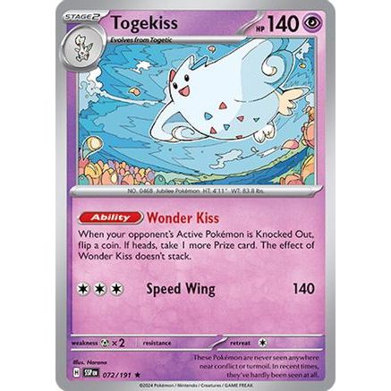 Togekiss 72 - SV08 Surging Sparks Reverse Holofoil