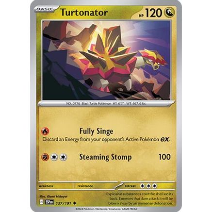 Turtonator 137 - SV08 Surging Sparks Reverse Holofoil