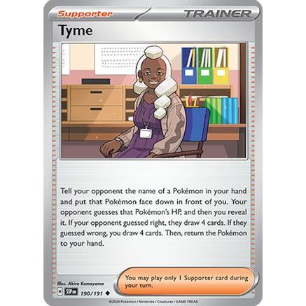 Tyme 190 - SV08 Surging Sparks Reverse Holofoil