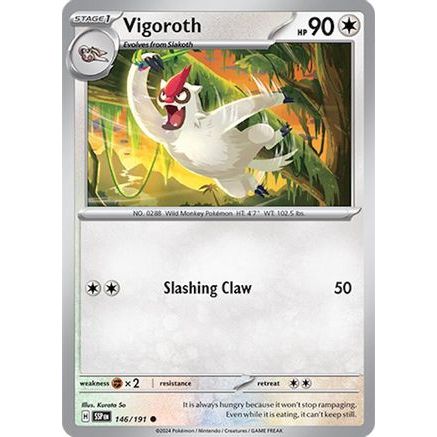 Vigoroth 146 - SV08 Surging Sparks Reverse Holofoil