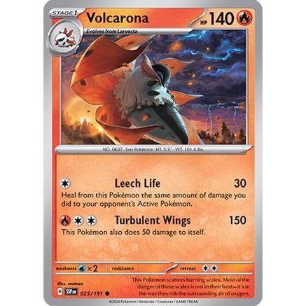 Volcarona 25 - SV08 Surging Sparks Reverse Holofoil