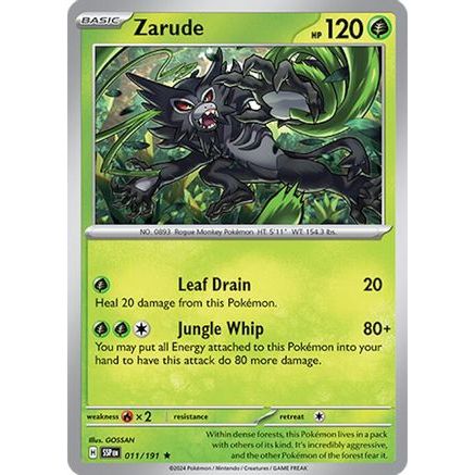 Zarude 11 - SV08 Surging Sparks Reverse Holofoil