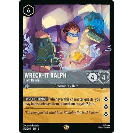 Wreck-It Ralph - Ham Hands (190/204) - Azurite Sea Cold Foil