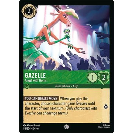 Gazelle - Angel with Horns (88/204) - Azurite Sea Cold Foil