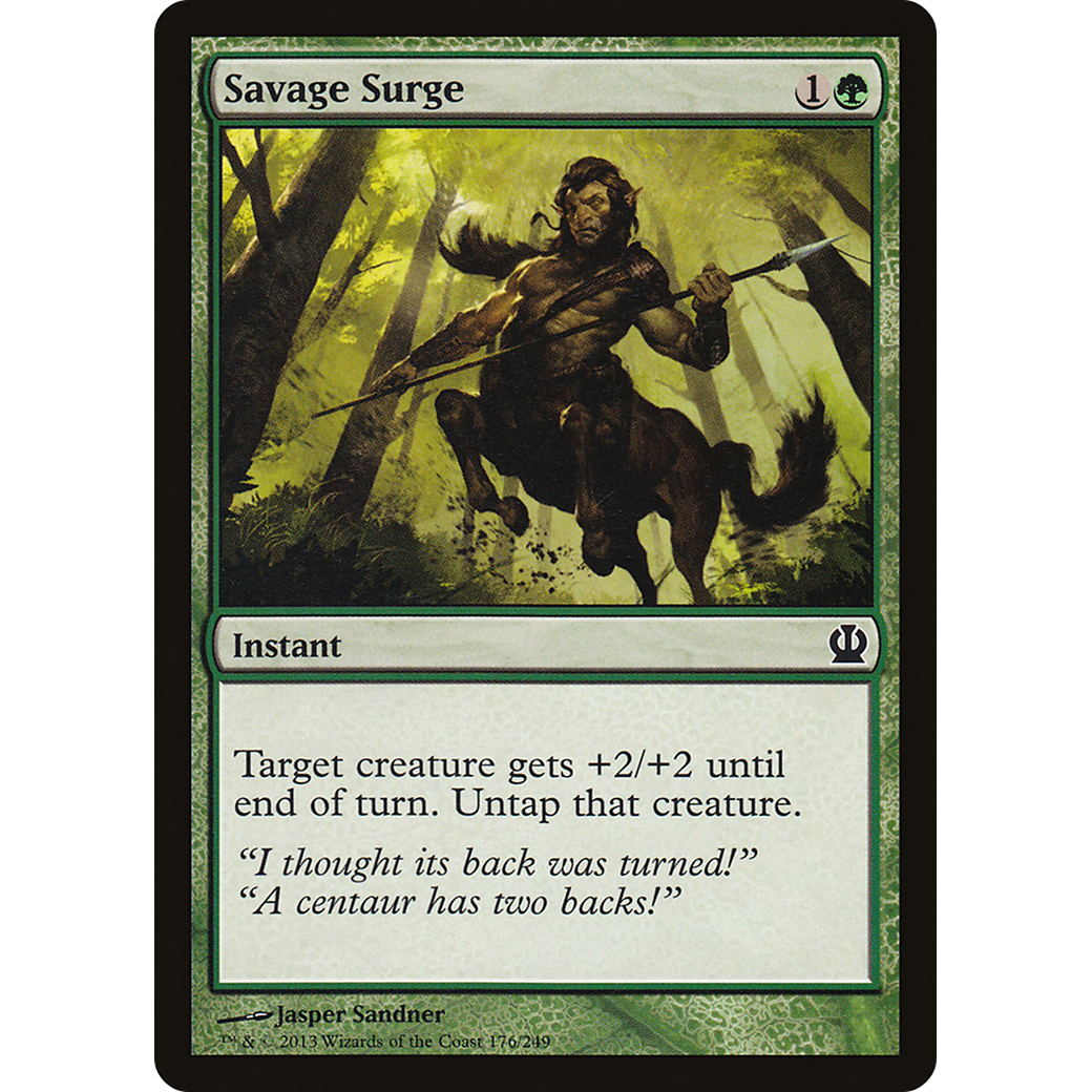 Savage Surge (THS-176) - Theros Foil