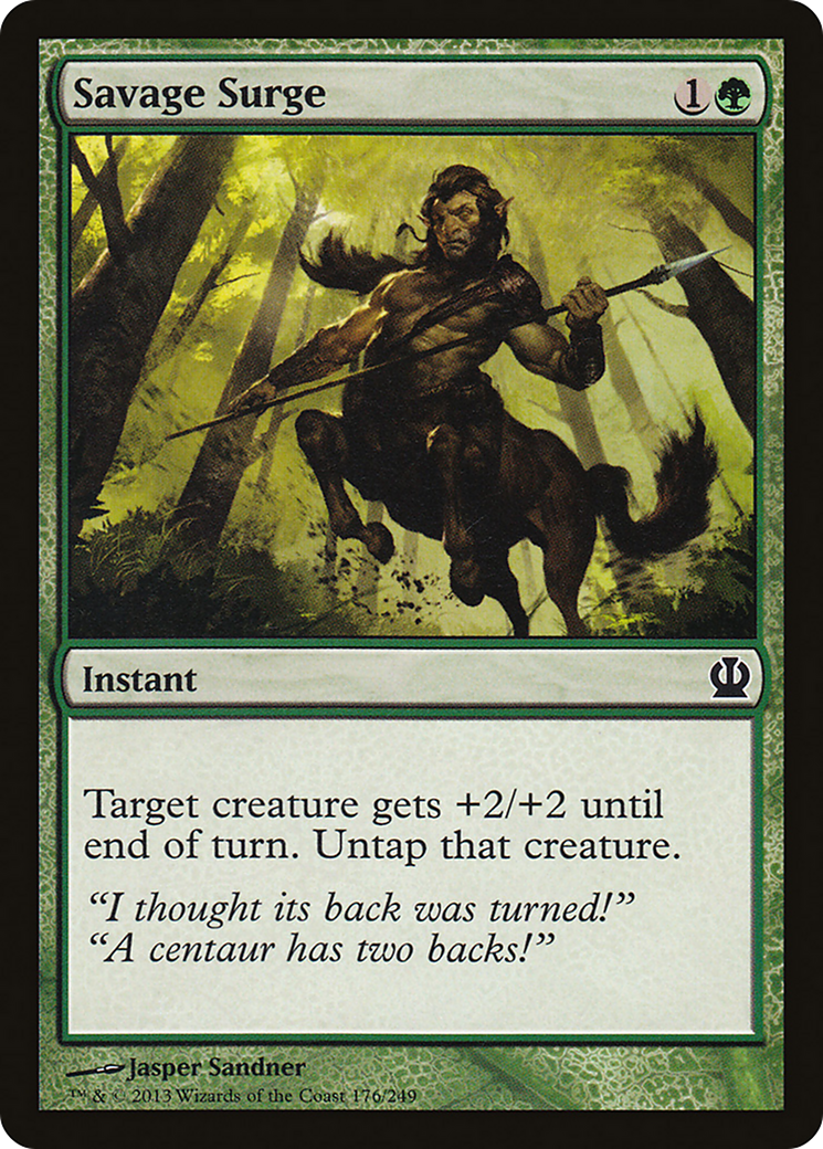 Savage Surge (THS-176) - Theros Foil