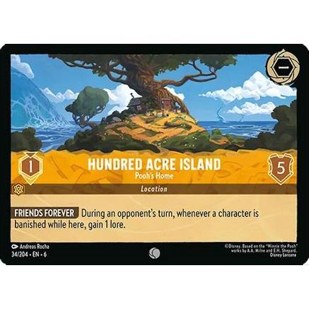 Hundred Acre Island - Pooh's Home (34/204) - Azurite Sea Cold Foil