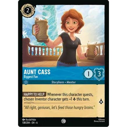 Aunt Cass - Biggest Fan (138/204) - Azurite Sea Cold Foil