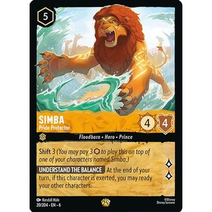Simba - Pride Protector (20/204) - Azurite Sea Cold Foil