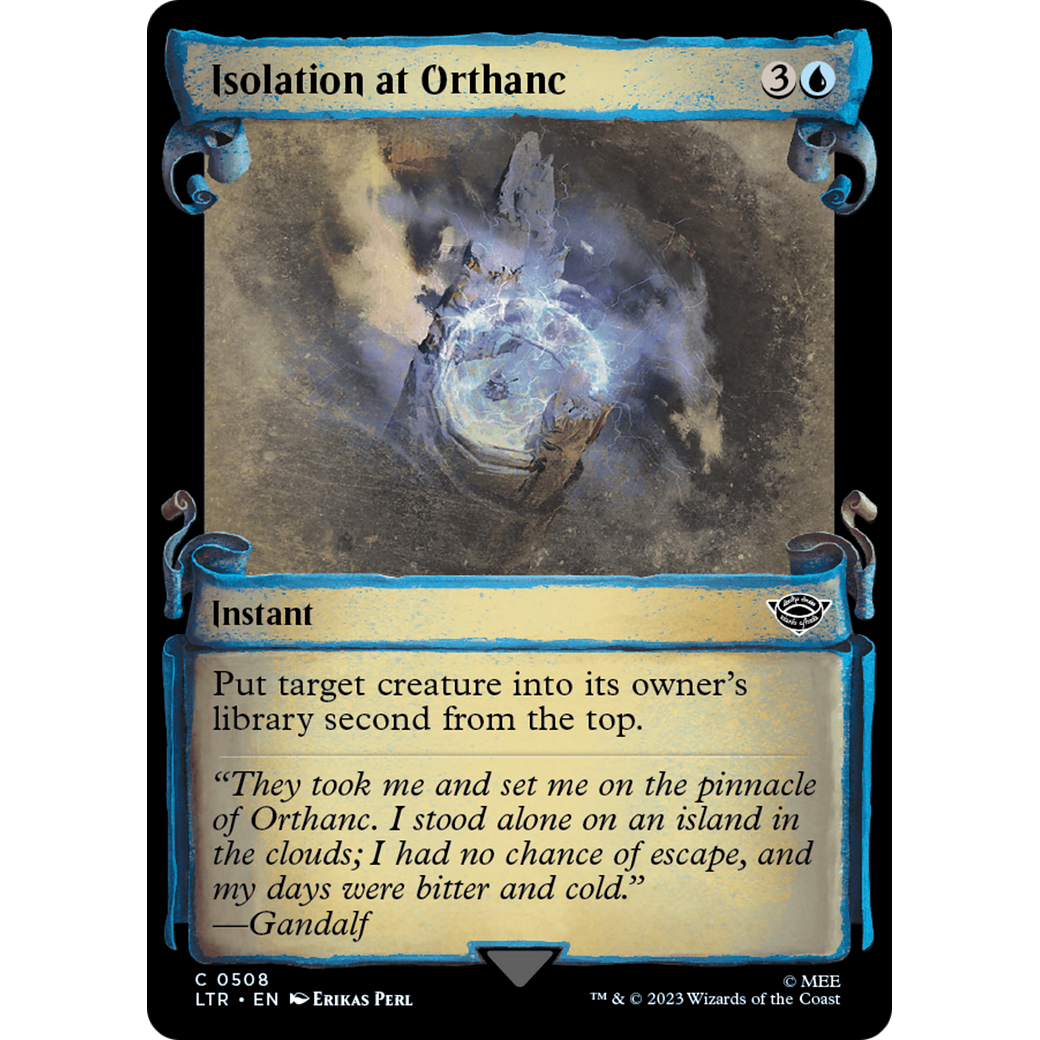 Isolation at Orthanc (LTR-508) - The Lord of the Rings: Tales of Middle-earth: (Showcase) Foil