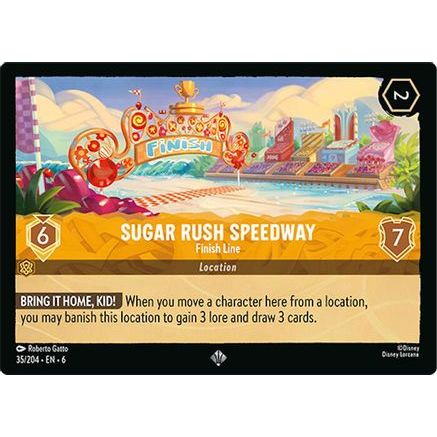 Sugar Rush Speedway - Finish Line (35/204) - Azurite Sea Cold Foil