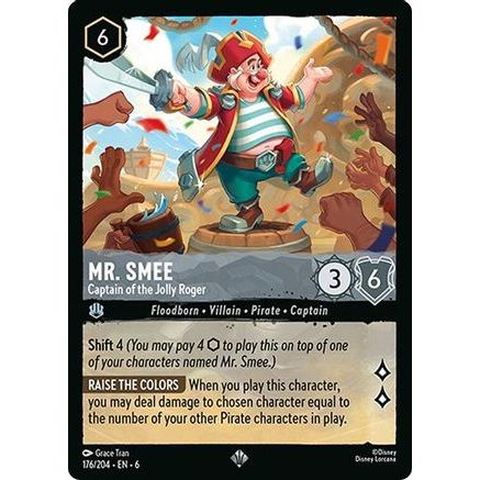 Mr. Smee - Captain of the Jolly Roger (176/204) - Azurite Sea Cold Foil