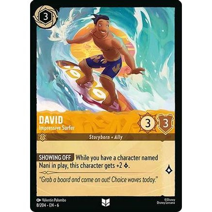 David - Impressive Surfer (8/204) - Azurite Sea Cold Foil