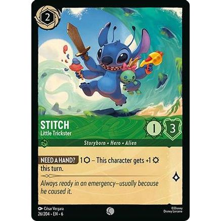 Stitch - Little Trickster (26/204) - Azurite Sea Cold Foil