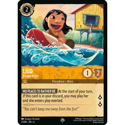 Lilo - Escape Artist (2/204) - Azurite Sea Cold Foil