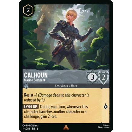 Calhoun - Marine Sergeant (191/204) - Azurite Sea Cold Foil