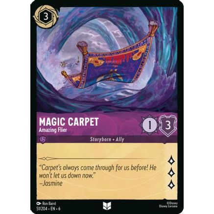 Magic Carpet - Amazing Flier (51/204) - Azurite Sea Cold Foil