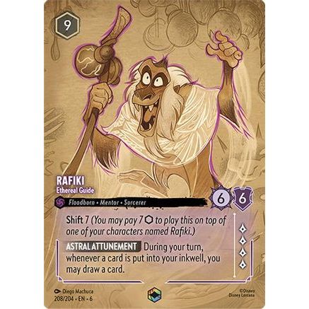 Rafiki - Ethereal Guide (Enchanted) (208/204) - Azurite Sea Holofoil