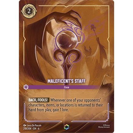 Maleficent's Staff (Enchanted) (210/204) - Azurite Sea Holofoil