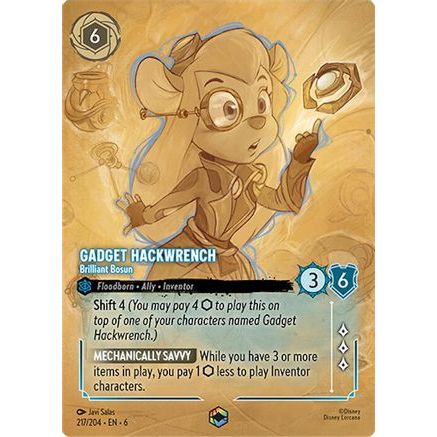 Gadget Hackwrench - Brilliant Bosun (Enchanted) (217/204) - Azurite Sea Holofoil