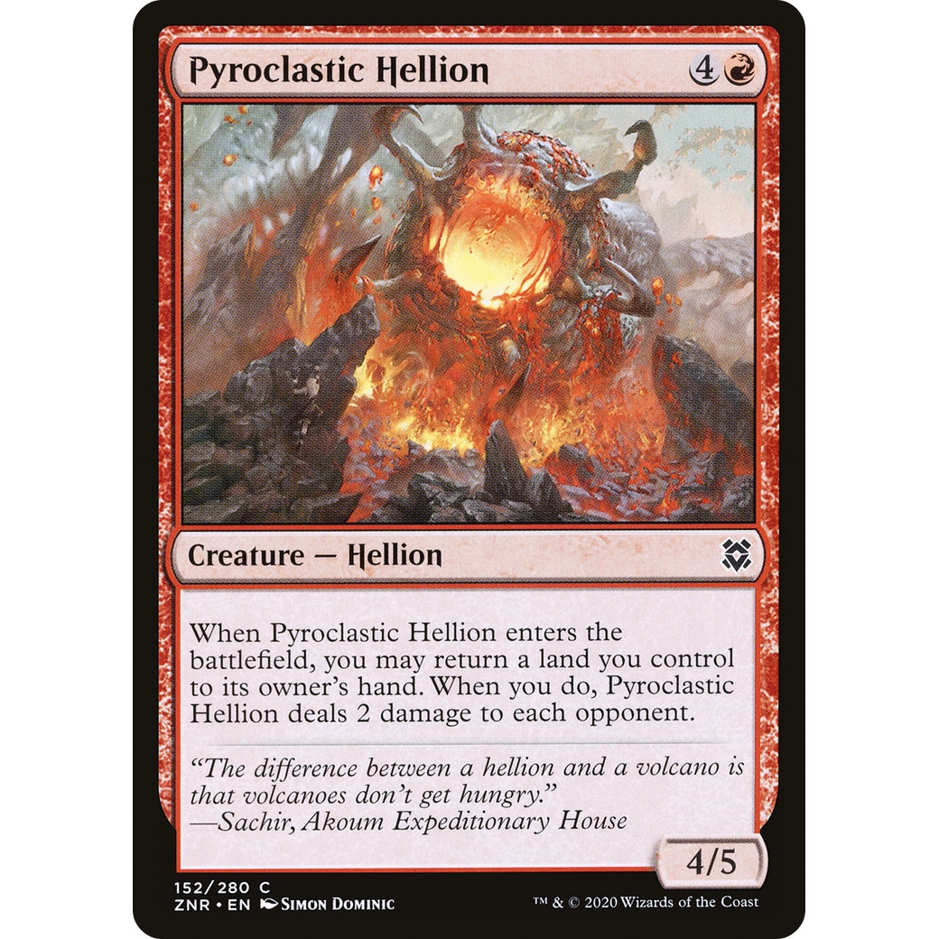 Pyroclastic Hellion (ZNR-152) - Zendikar Rising Foil