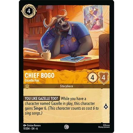 Chief Bogo - Gazelle Fan (11/204) - Azurite Sea