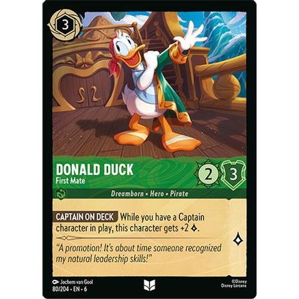 Donald Duck - First Mate (80/204) - Azurite Sea Cold Foil
