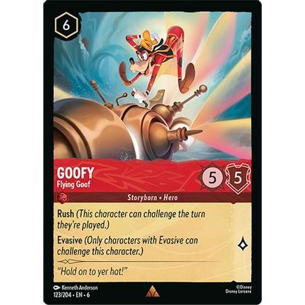 Goofy - Flying Goof (123/204) - Azurite Sea Cold Foil