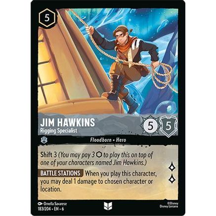 Jim Hawkins - Rigging Specialist (183/204) - Azurite Sea Cold Foil