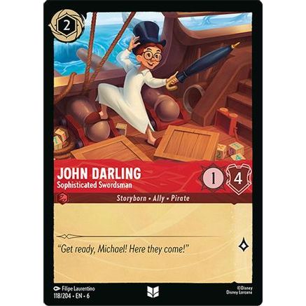 John Darling - Sophisticated Swordsman (118/204) - Azurite Sea Cold Foil