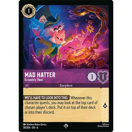 Mad Hatter - Eccentric Host (59/204) - Azurite Sea Cold Foil