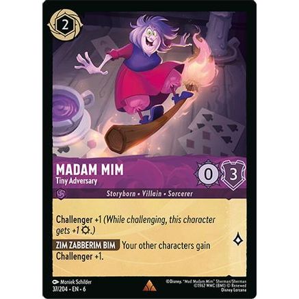 Madam Mim - Tiny Adversary (37/204) - Azurite Sea Cold Foil