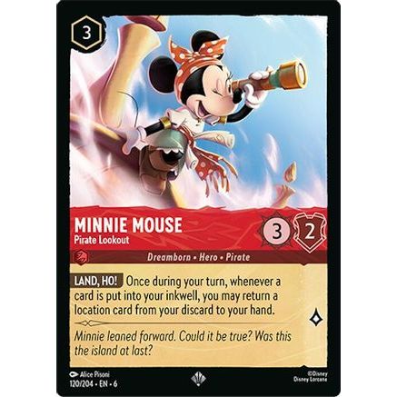Minnie Mouse - Pirate Lookout (120/204) - Azurite Sea Cold Foil