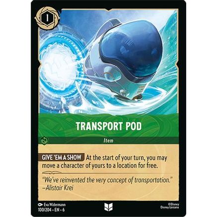 Transport Pod (100/204) - Azurite Sea Cold Foil