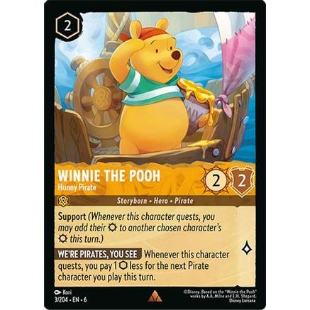Winnie the Pooh - Hunny Pirate (3/204) - Azurite Sea Cold Foil