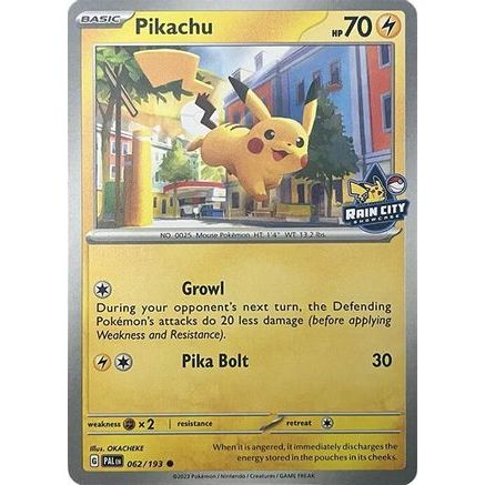 Pikachu (Rain City Showcase) 62 - Miscellaneous Cards & Products