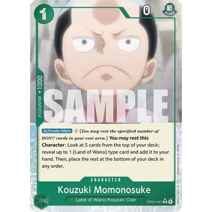 Kouzuki Momonosuke (Full Art) (OP01-041) - Premium Booster -The Best- Foil