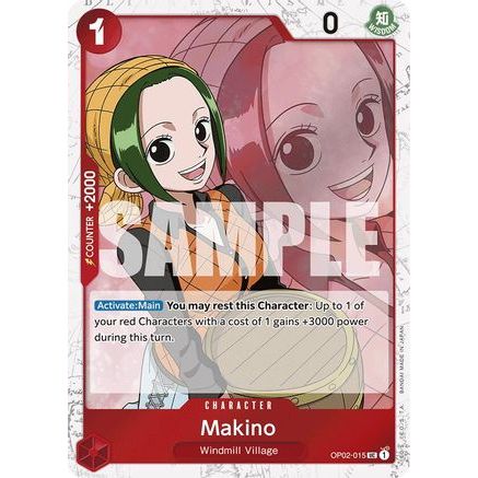 Makino (Jolly Roger Foil) (OP02-015) - Premium Booster -The Best- Foil