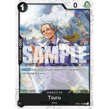 Tsuru (Jolly Roger Foil) (OP02-106) - Premium Booster -The Best- Foil