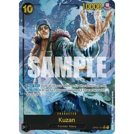 Kuzan (OP02-121) (Alternate Art) (OP02-121) - Premium Booster -The Best- Foil